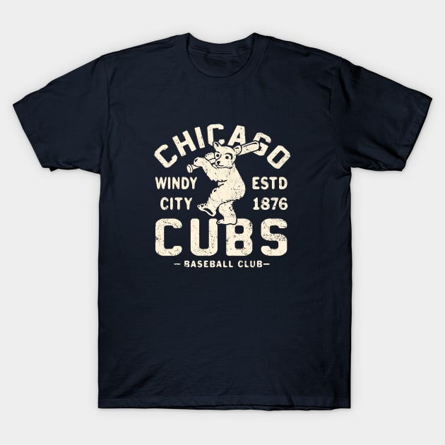 Chicago Cubs Retro 1 by Buck Tee T-Shirt by Buck Tee